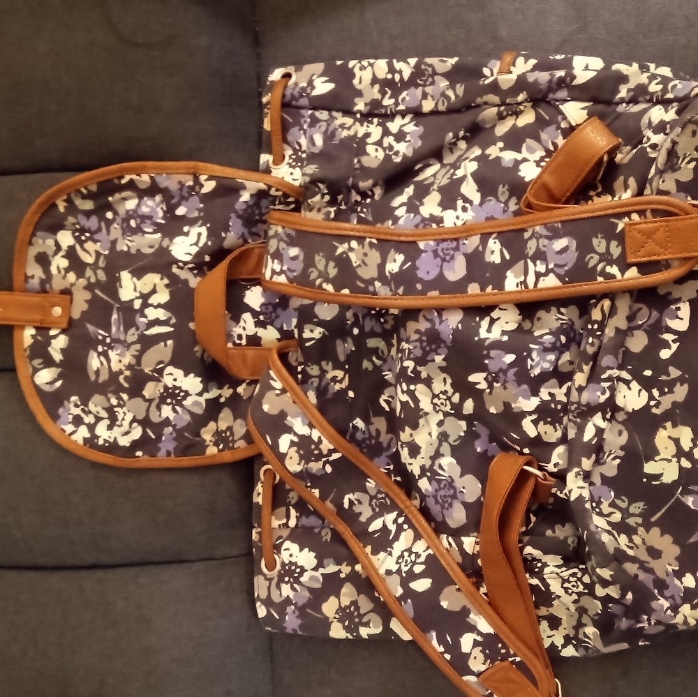 Blue Floral Backpack - Picture 8 of 8